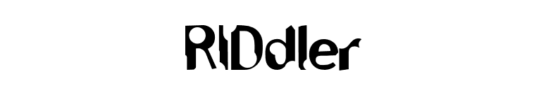 RIDdler font preview