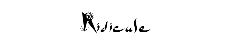 Ridicule font preview