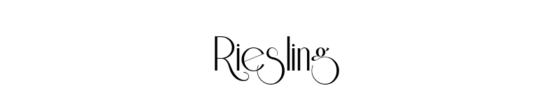 Riesling font preview