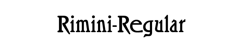 Rimini-Regular font preview