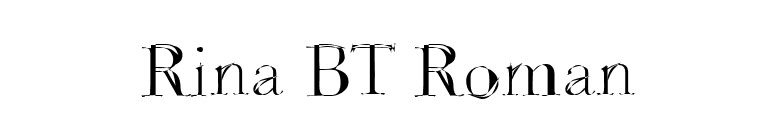 Rina BT Roman font preview