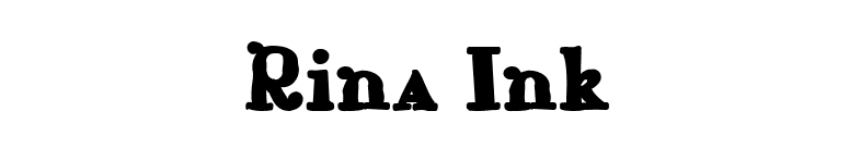 Rina Ink font preview