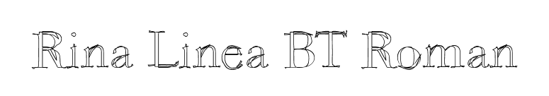 Rina Linea BT Roman font preview