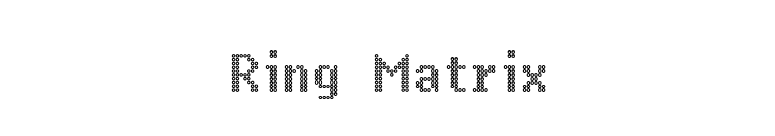 Ring Matrix font preview
