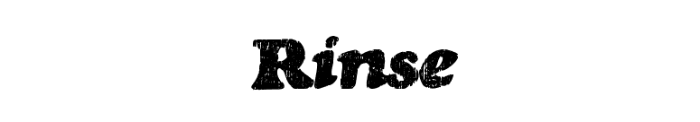 Rinse font preview