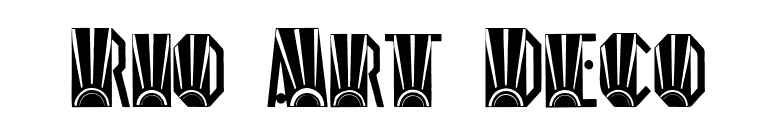Rio Art Deco font preview