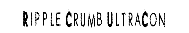 Ripple Crumb UltraCon font preview