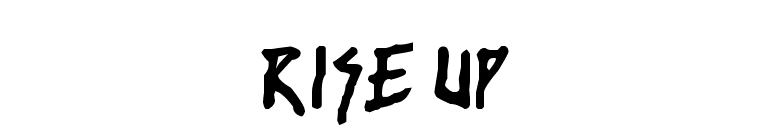 rise up font preview