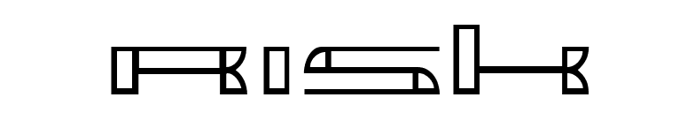 risk font preview