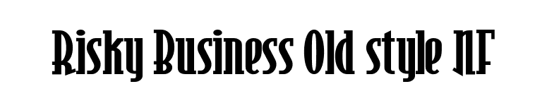 Risky Business Old style NF font preview