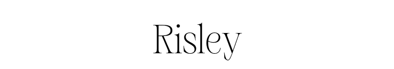 Risley font preview