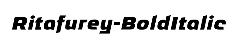 Ritafurey-BoldItalic font preview