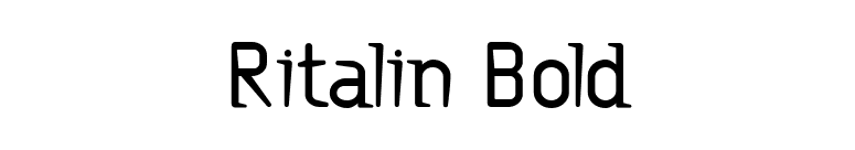 Ritalin Bold font preview
