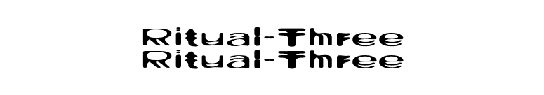 Ritual-Three font preview