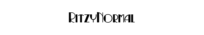 RitzyNormal font preview