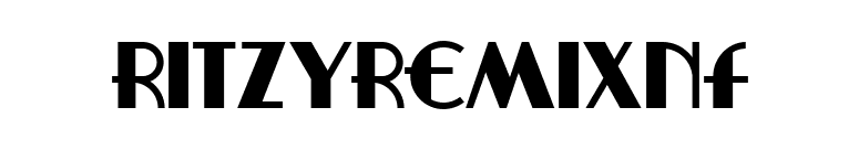 RitzyRemixNF font preview