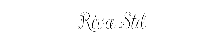 Riva Std font preview