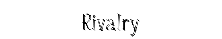 Rivalry font preview