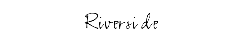 Riverside font preview