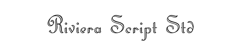 Riviera Script Std font preview