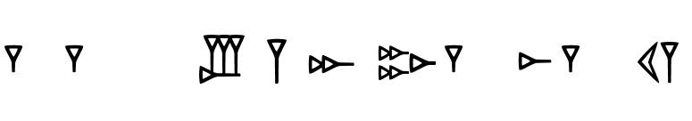 RK Ugaritic font preview