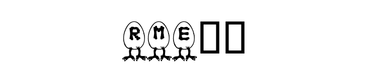 RMEgg  font preview
