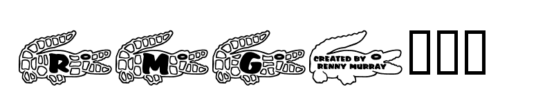 RMGator  font preview