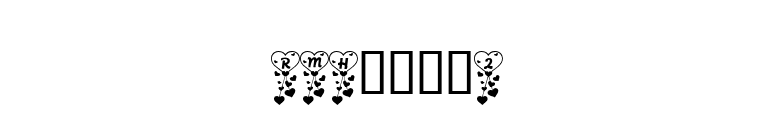 RMHeart2 font preview