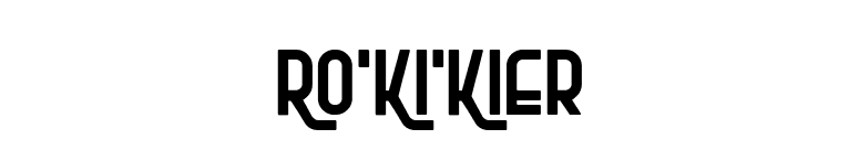 Ro'Ki'Kier font preview