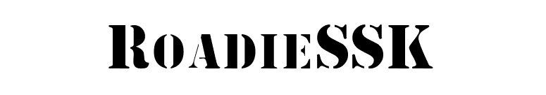 RoadieSSK font preview