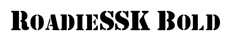 RoadieSSK Bold font preview