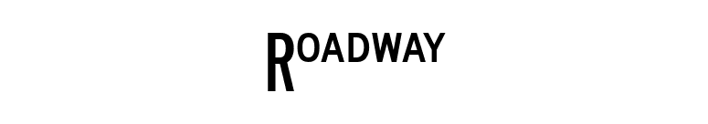Roadway font preview