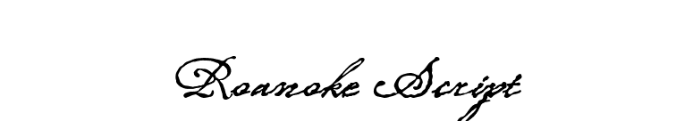 Roanoke Script font preview