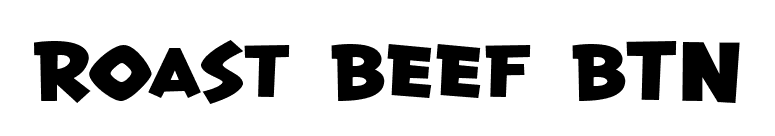 Roast Beef BTN font preview