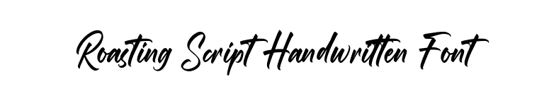 Roasting Script Handwritten Font font preview
