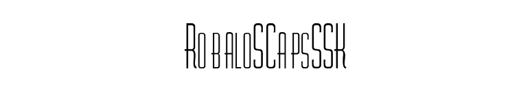 RobaloSCapsSSK font preview