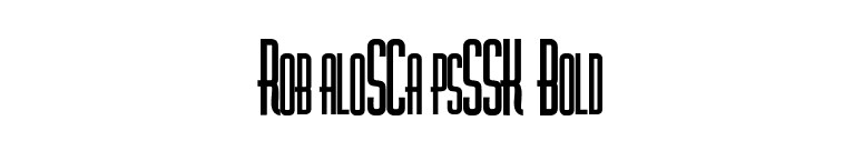 RobaloSCapsSSK Bold font preview