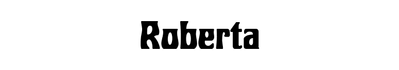 Roberta font preview