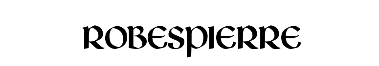 Robespierre font preview