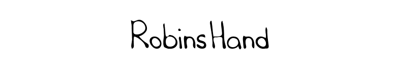 RobinsHand font preview