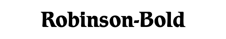 Robinson-Bold font preview