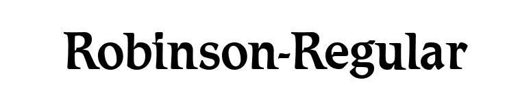 Robinson-Regular font preview