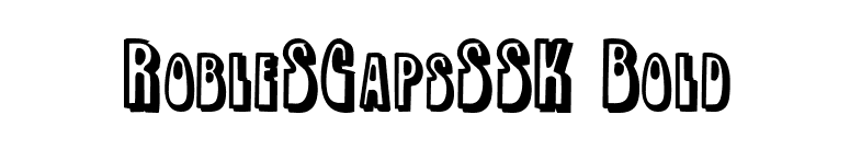 RobleSCapsSSK Bold font preview