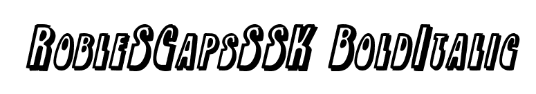 RobleSCapsSSK BoldItalic font preview