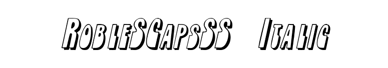 RobleSCapsSSK Italic font preview