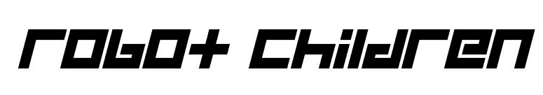 Robot Children
 font preview