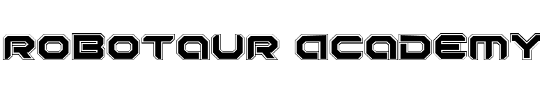 Robotaur Academy font preview