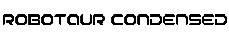 Robotaur Condensed font preview