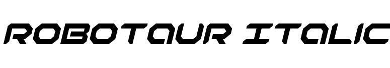 Robotaur Italic font preview