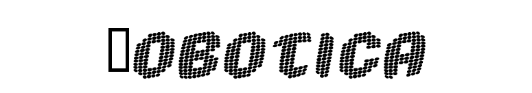 Robotica font preview